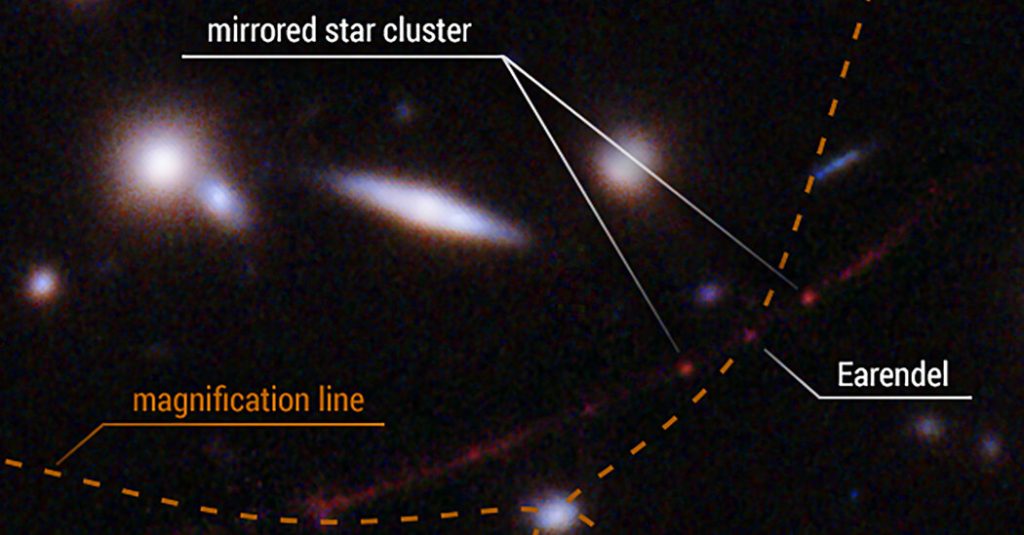 Das Hubble-Weltraumteleskop ortet den ältesten und am weitesten bekannten Stern Das Hubble-Weltraumteleskop ortet den ältesten und am weitesten bekannten Stern