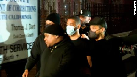 Die Schauspielerin Jussie Smollett wurde am Mittwochabend aus dem Gefängnis entlassen.