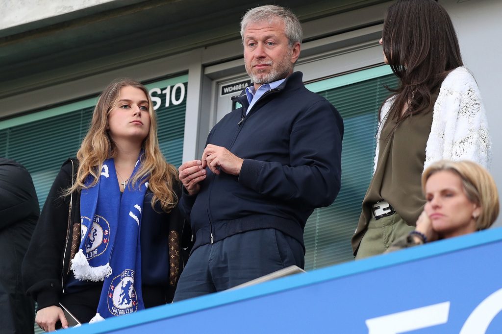 Roman Abramovich mit seiner Tochter Sofia Abramovich.