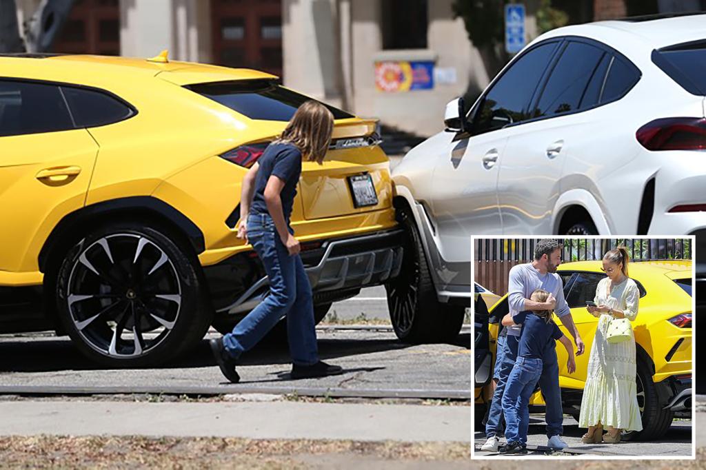 Der 10-jährige Samuel Ben Affleck hatte einen leichten Unfall in einem Lamborghini