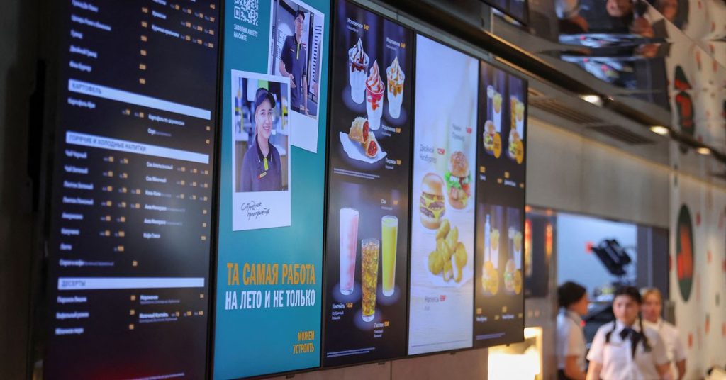 Köstlicher Name, aber kein Big Mac: Russland eröffnet umbenannte McDonald’s-Restaurants