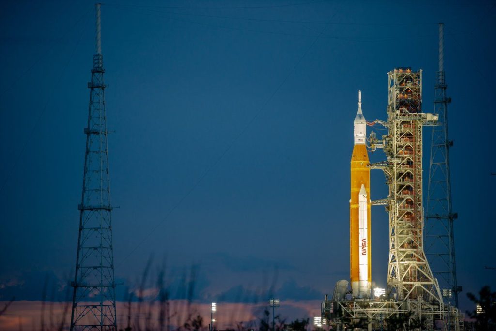 Die NASA startet die Mission Artemis 1 auf dem Mond von der Startrampe (Fotos)