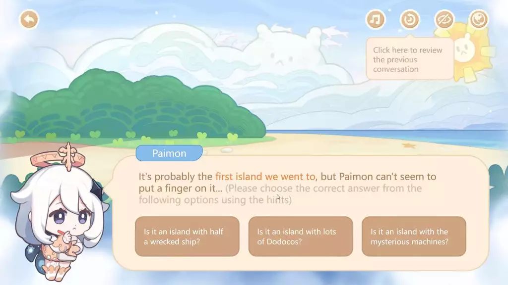 Beweise für den Jinshin-Effekt Web-Event Magier-Web-Event Dreaming in the Sea Amnesie-Antwort Beweise für den Goldenen Apfel-Archipel der Dodocus-Vogelinsel