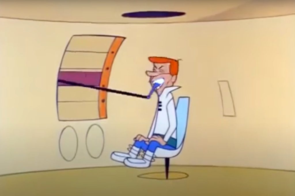 Eine Maschine zum Zähneputzen "Die Jetsons."
