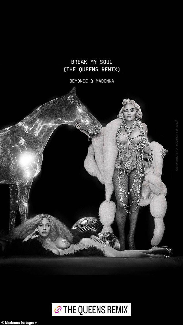 Icons: Beyoncé startete am Freitag eine Zusammenarbeit mit der Pop-Ikone Madonna, die neueste in einer Reihe von Remixen