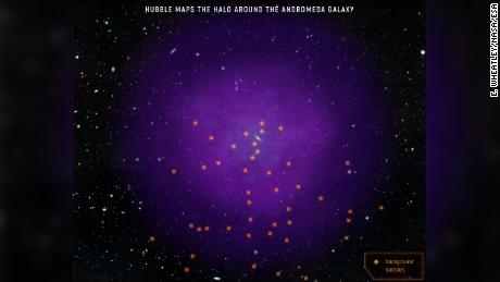 Andromeda-Galaxie drückt die Milchstraße