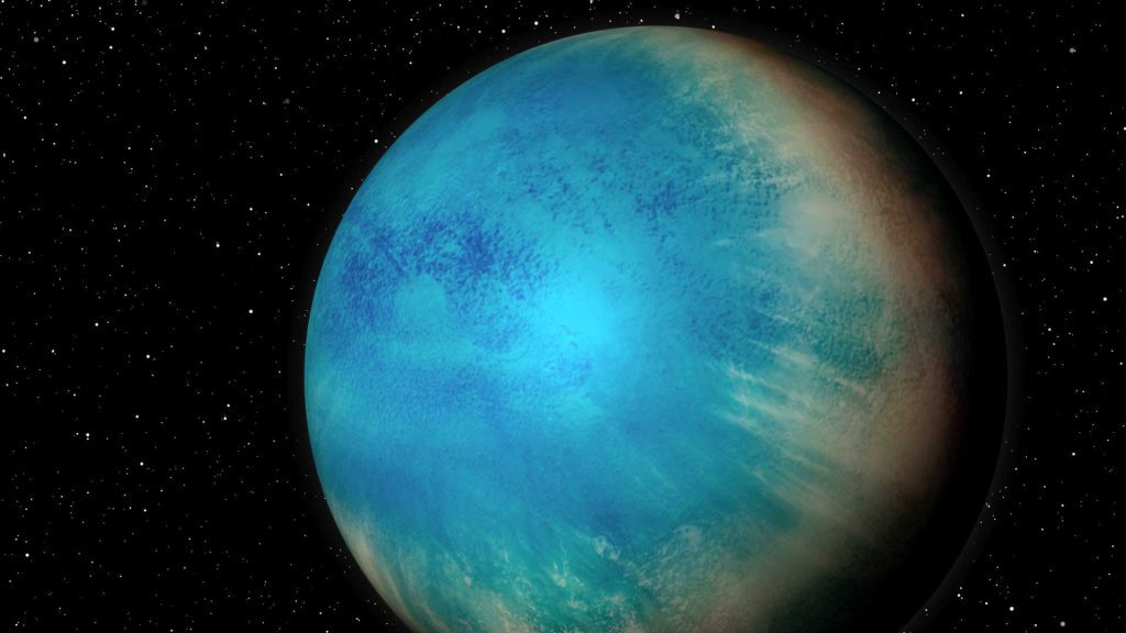 Astronomen entdecken eine Welt außerhalb des Sonnensystems, die in den Tiefen des Ozeans vollständig bedeckt sein kann