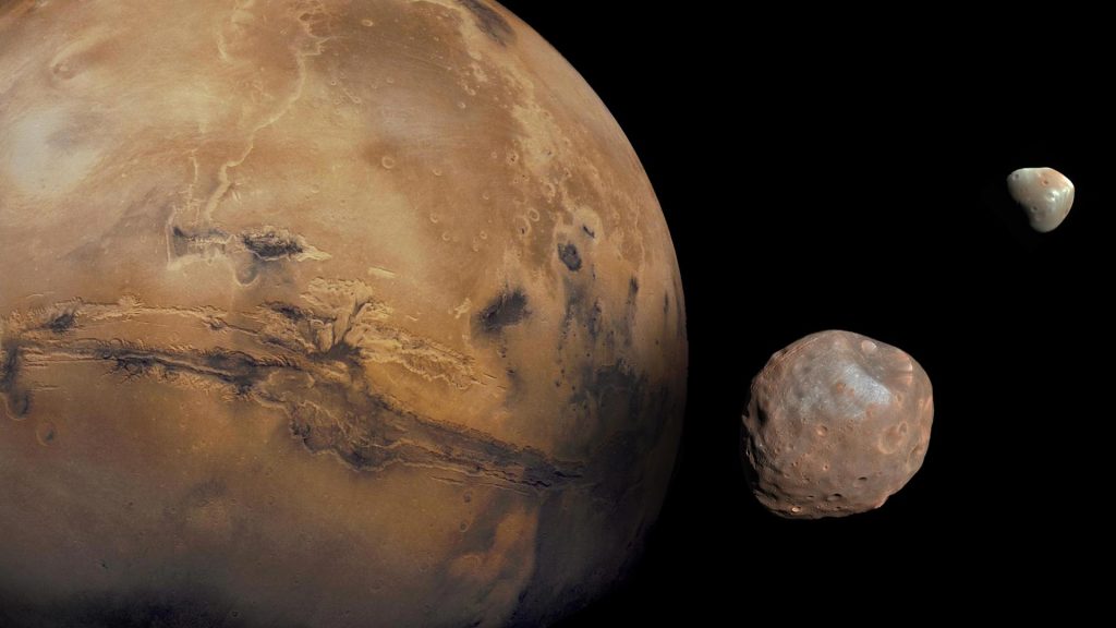 Nahe Begegnung mit einem mysteriösen Mond