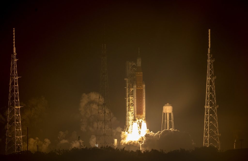 Die NASA ordnet Druck an, den Startplatz nach dem Start der Mondmission nicht zu fotografieren