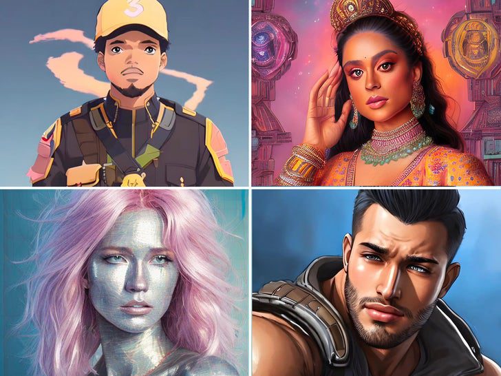 Stars Go AI mit Epic IG-Selfies mit der Lensa-App