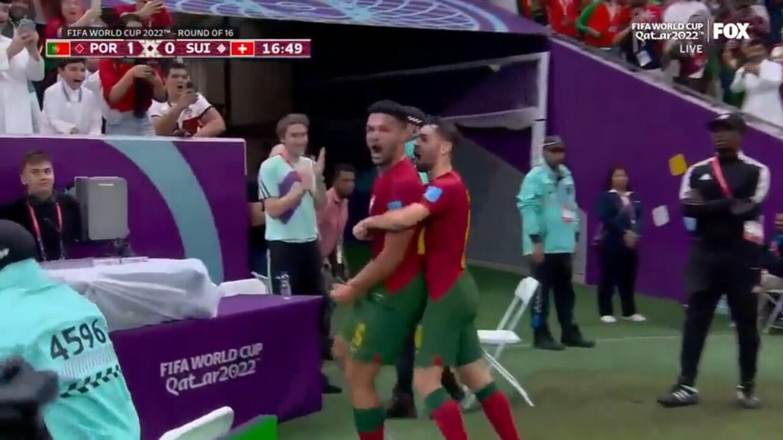 Der Portugiese Goncalo Ramos erzielte einen Hattrick gegen die Schweiz