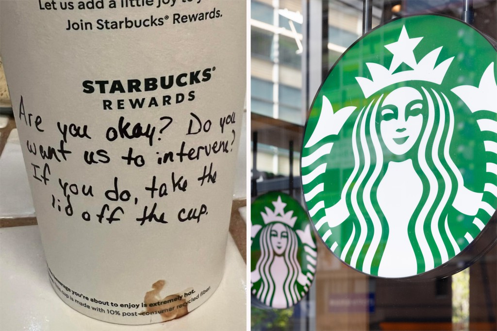 Mitarbeiter von Texas Starbucks helfen Teenagern, indem sie eine Notiz auf der Tasse hinterlassen