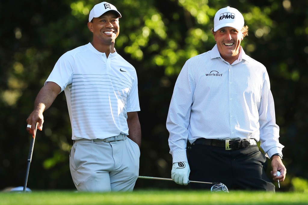 Tiger Woods trollt Phil Mickelson nach dem Gewinn der PGA Tour PIP