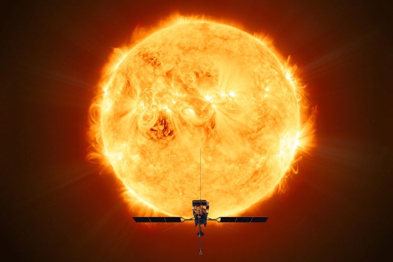 ESA Solar Orbiter Facing Sun