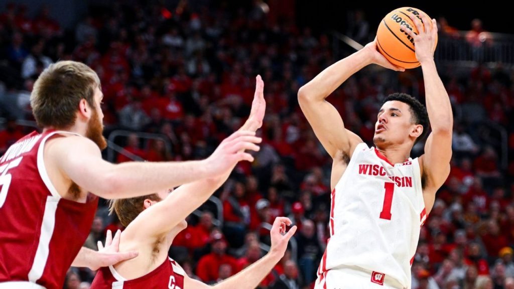 Jonny Davis von den Wisconsin Badgers, wahrscheinlich die Nummer 9 der ESPN 100, nimmt am NBA-Draft teil