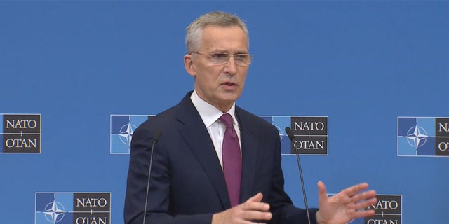 Nato-Sekretär Jens Stoltenberg während einer Pressekonferenz am 4. März.