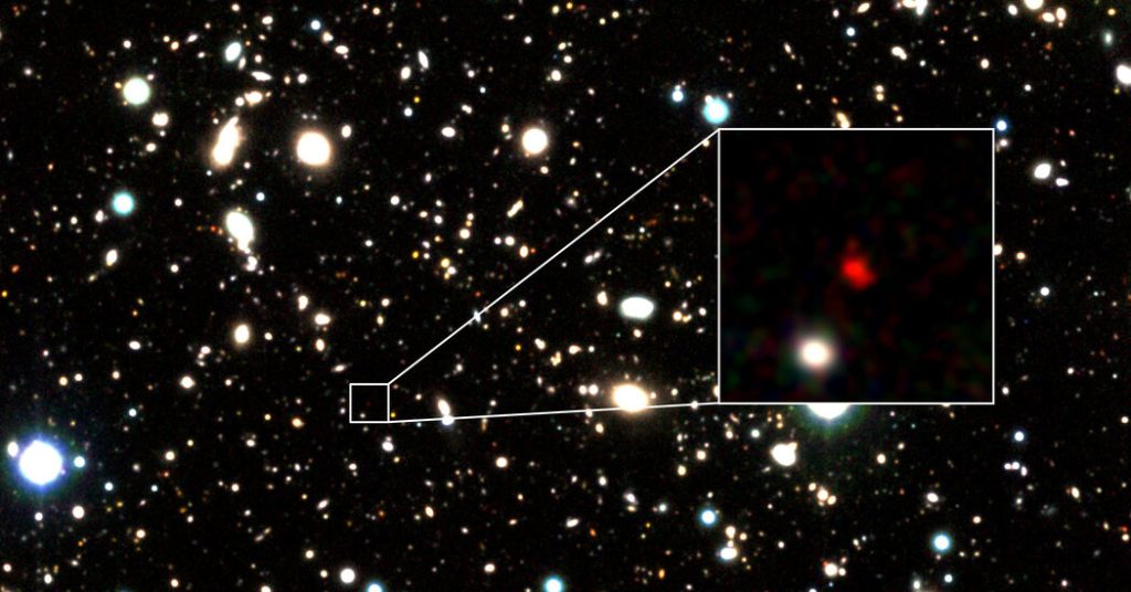 Astronomen haben die bisher möglicherweise am weitesten entfernte Galaxie entdeckt