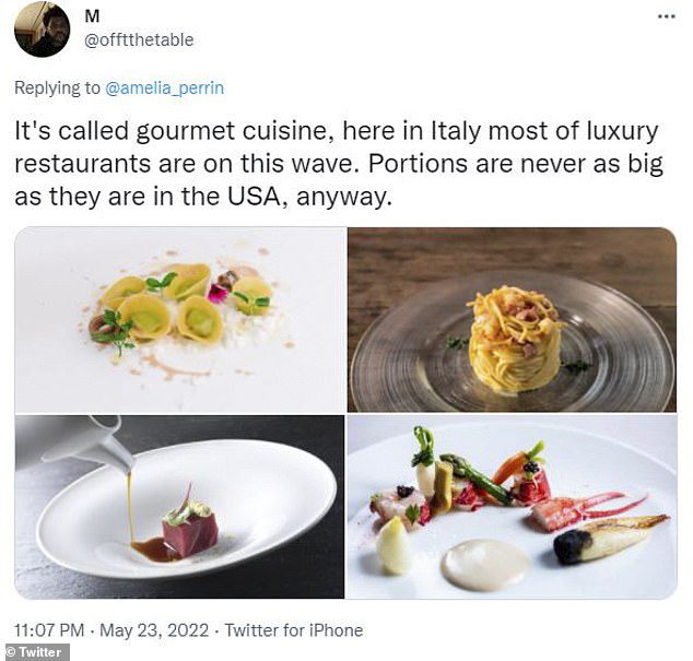 Die andere Seite: Unter den Hassern war ein Italiener, der erklärte, das Gericht sei Gourmetküche, aus einem feinen Restaurant und 