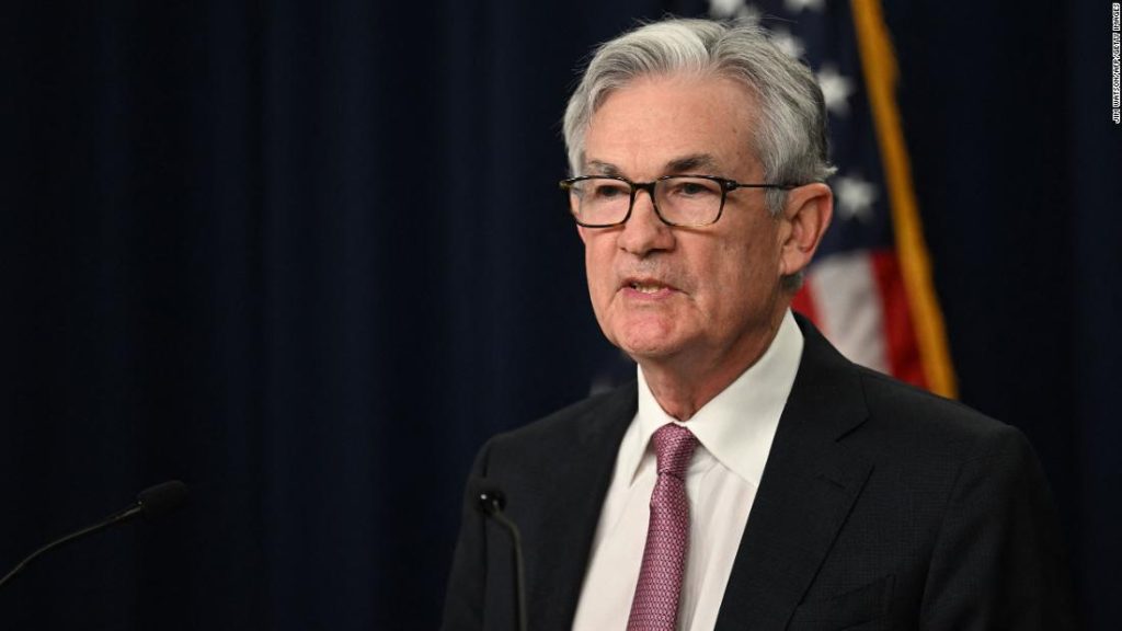 US Federal Reserve Chairman Jerome Powell speaks during a news conference in Washington, DC, on May 4, 2022. - The Federal Reserve on Wednesday raised the benchmark lending rate by a half percentage point in its ongoing effort to contain the highest inflation in four decades. (Photo by Jim WATSON / AFP) (Photo by JIM WATSON/AFP via Getty Images)