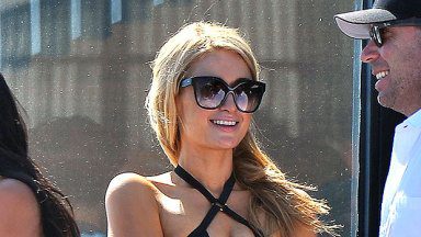 Schwarze Bademode von Paris Hilton