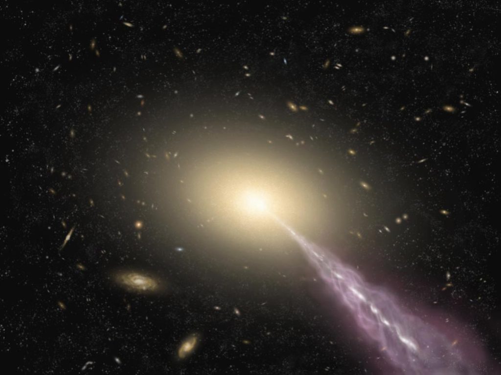 Hochkontrastbildgebung enthüllt unbekannte Struktur in Galaxie