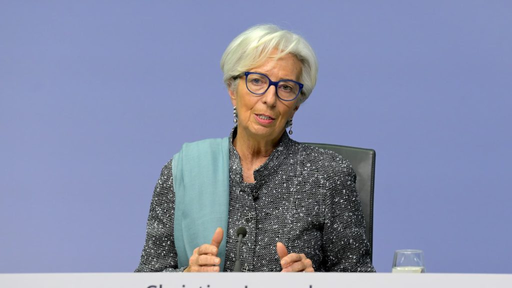 EZB Lagarde spielt Rezessionsrisiken auf dem Sintra Forum herunter