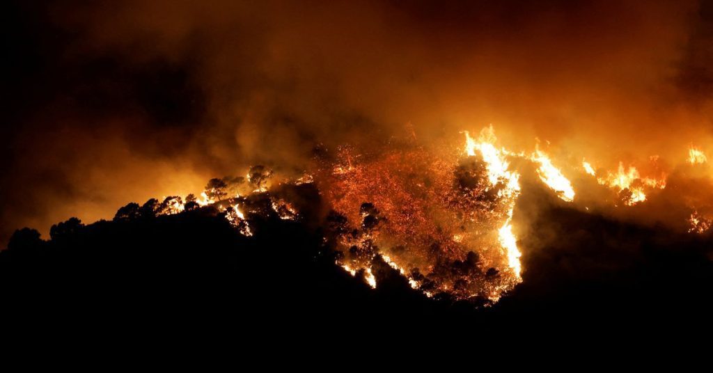 Waldbrände in Südspanien zwingen Stadt zur Evakuierung;  Drei tun weh