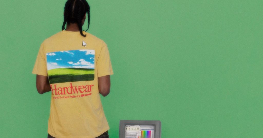 Microsoft verkauft Ihnen ein 60-Dollar-T-Shirt mit einem Windows XP-Hintergrund