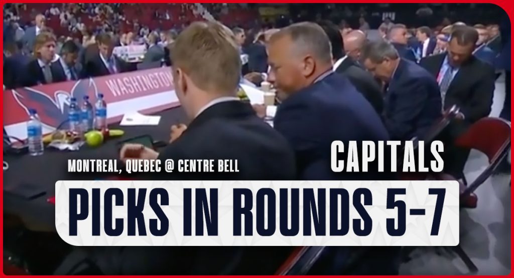 Die letzten drei Auswahlen der Washington Capitals am zweiten Tag des NHL Draft 2022
