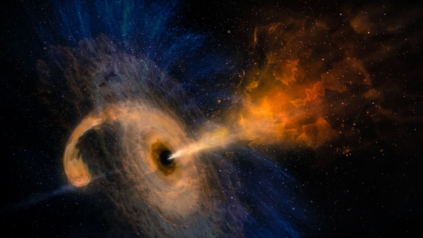 Ein Stern, der das Schwarze Loch der Milchstraße mit 18 Millionen Meilen pro Stunde umkreist