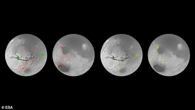 Wissenschaftler der Europäischen Weltraumorganisation (ESA) haben die erste Wasserkarte des Mars erstellt, basierend auf Daten von Mars Express und Mars Reconnaissance Orbiter der NASA.