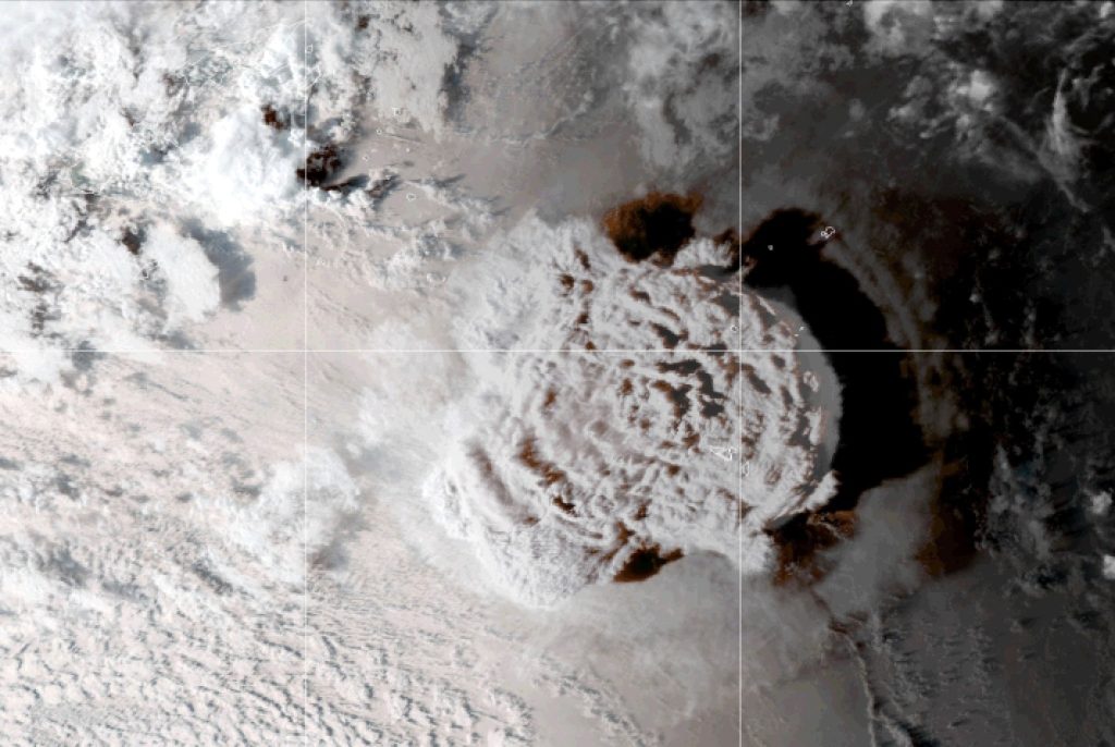 Der Tonga-Vulkan hat eine beispiellose Menge Wasser in die Atmosphäre freigesetzt