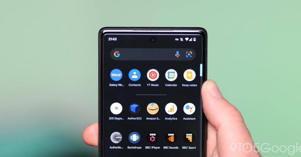Unified Pixel Launcher-Suche fehlt in Android 13