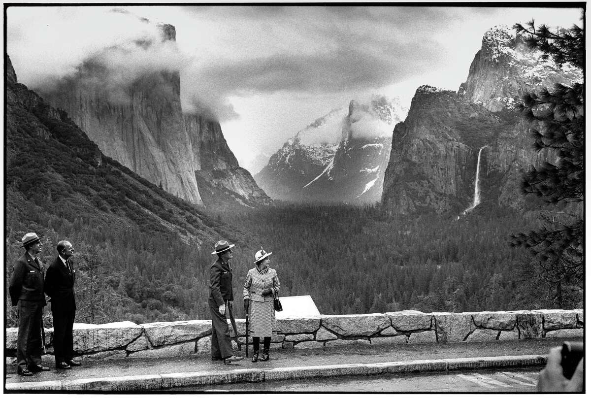 Königin Elizabeth II. besuchte am 5. März 1983 den Yosemite-Nationalpark.