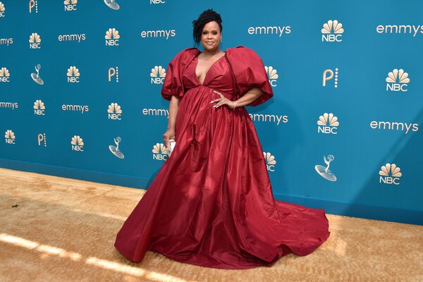 Natasha Rothwell arriving at the Emmy Awards.