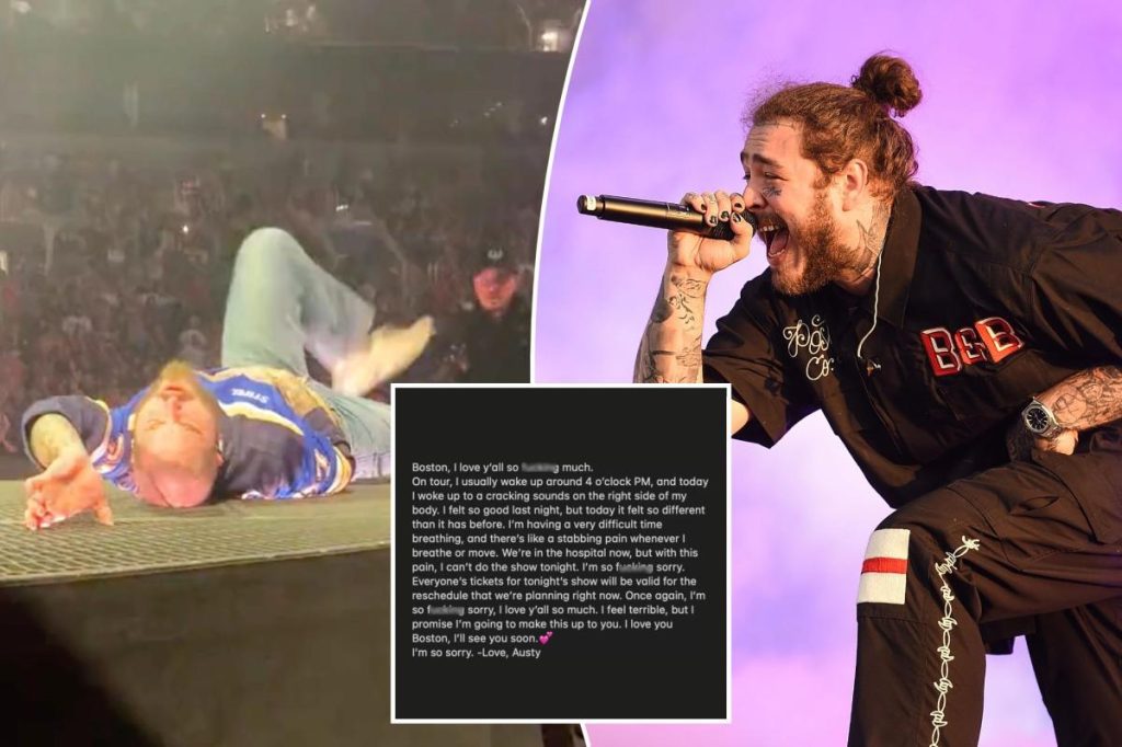 Post Malone sagt Boston-Show nur eine Woche nach schwerem Theatersturz ab