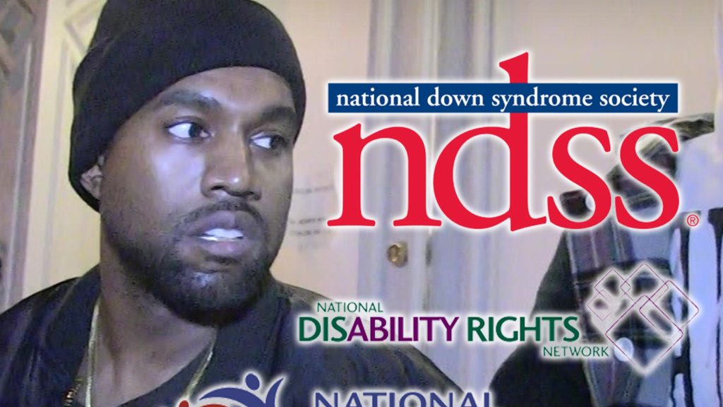 Kanye West wurde wegen Verwendung von R-Word By Down Syndrome, Behindertenorganisationen, verurteilt