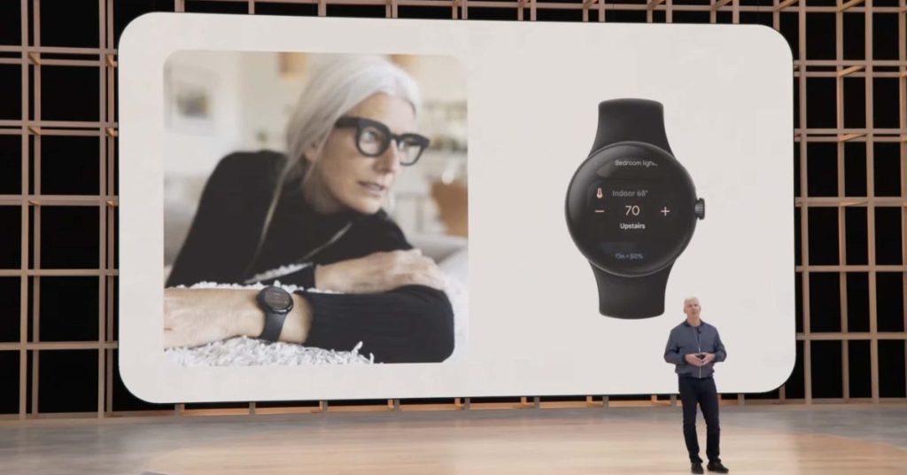 Hier ist das Gesicht von Pixel Watch Photos und Google Home für Wear OS