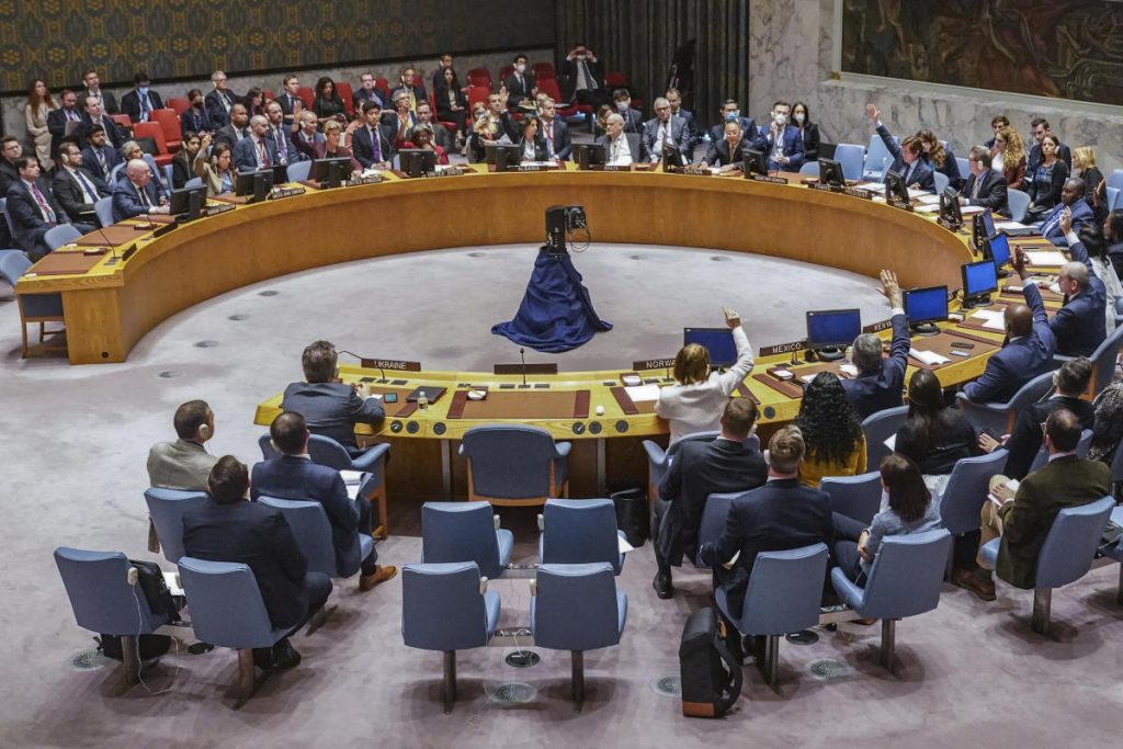 Russland legt sein Veto gegen eine UN-Resolution ein, die seine Referenden als illegitim bezeichnet