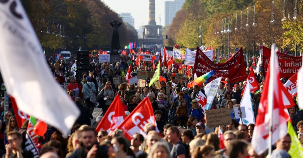 Tausende protestieren in Deutschland für Solidarität bei der Energieentlastung
