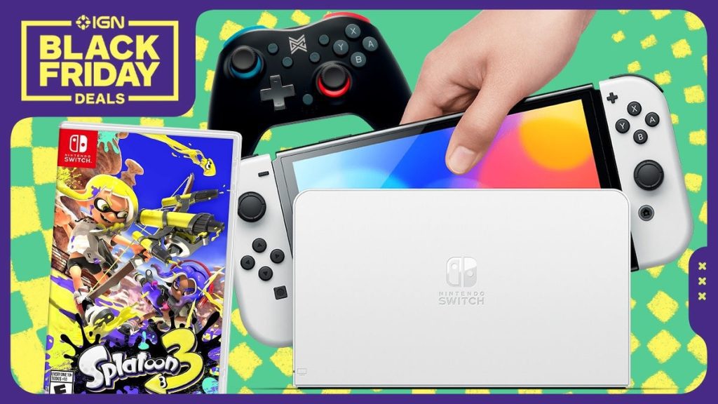 Sichern Sie sich zum Black Friday eine ermäßigte Nintendo Switch OLED mit Splatoon 3 und 2. Konsole