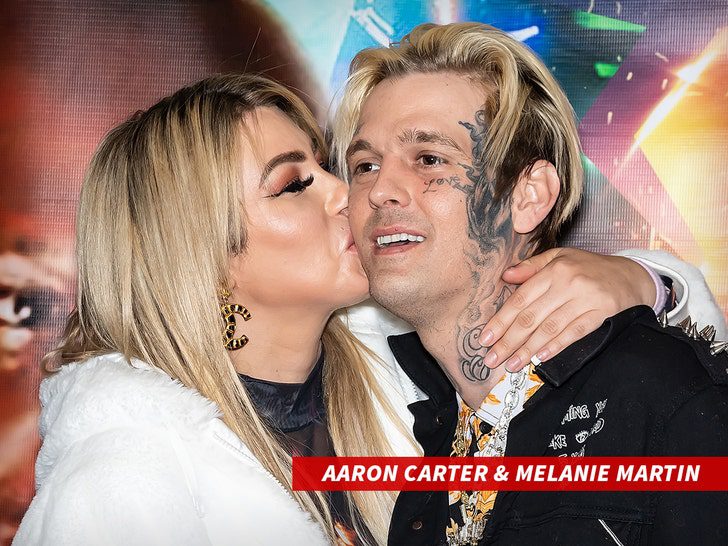 Aaron Carter und Melanie Martin