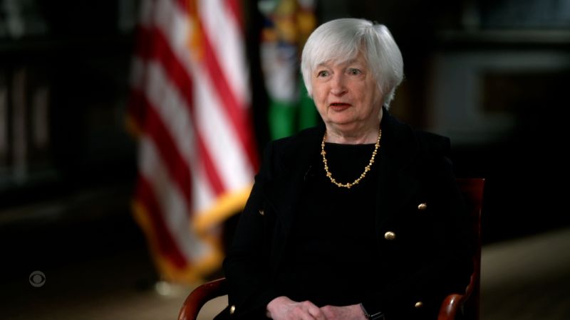 Finanzministerin Yellen geht davon aus, dass sich die Gesamtinflation im Jahr 2023 verlangsamen wird