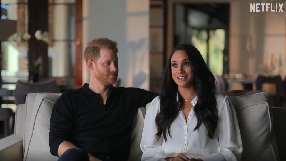 Foto: Prinz Harry und Meghan erscheinen in einem sechsteiligen Clip aus der Netflix-Dokuserie mit dem Titel "Harry und Megan."