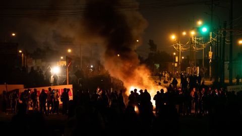 Proteste am Montag in Arequipa im Süden Perus.